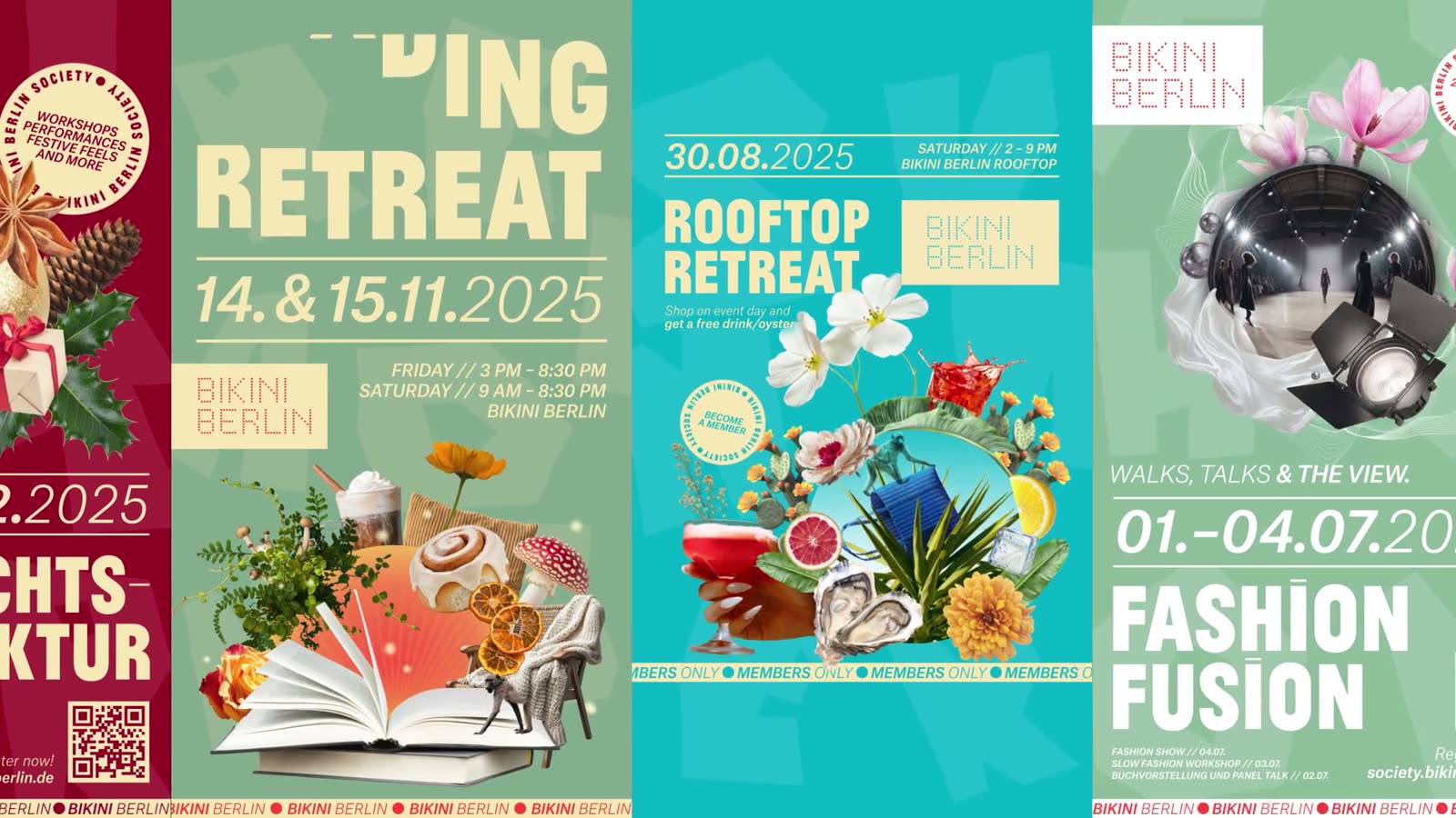 City-light posters for the events