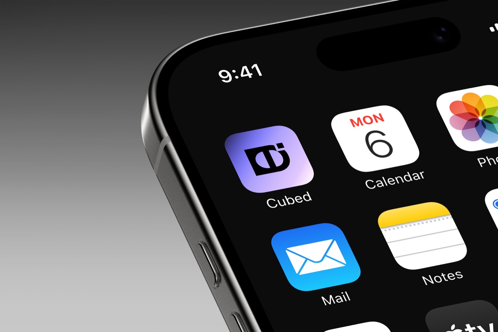The Cubed app icon on a home screen