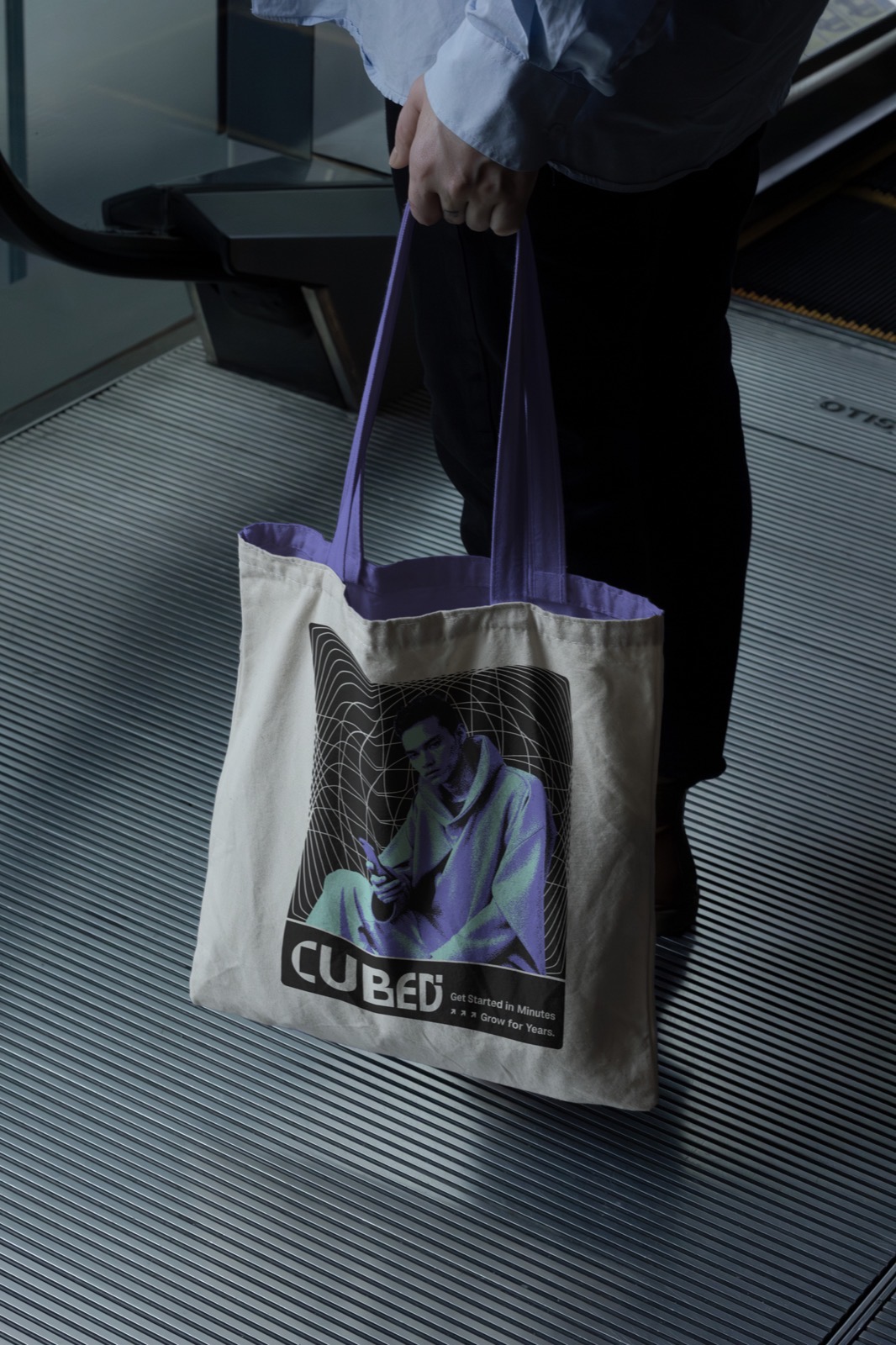 Cubed tote bag