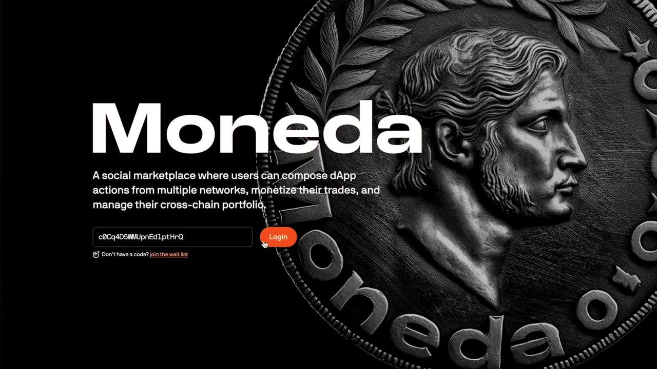 Moneda web app walkthrough