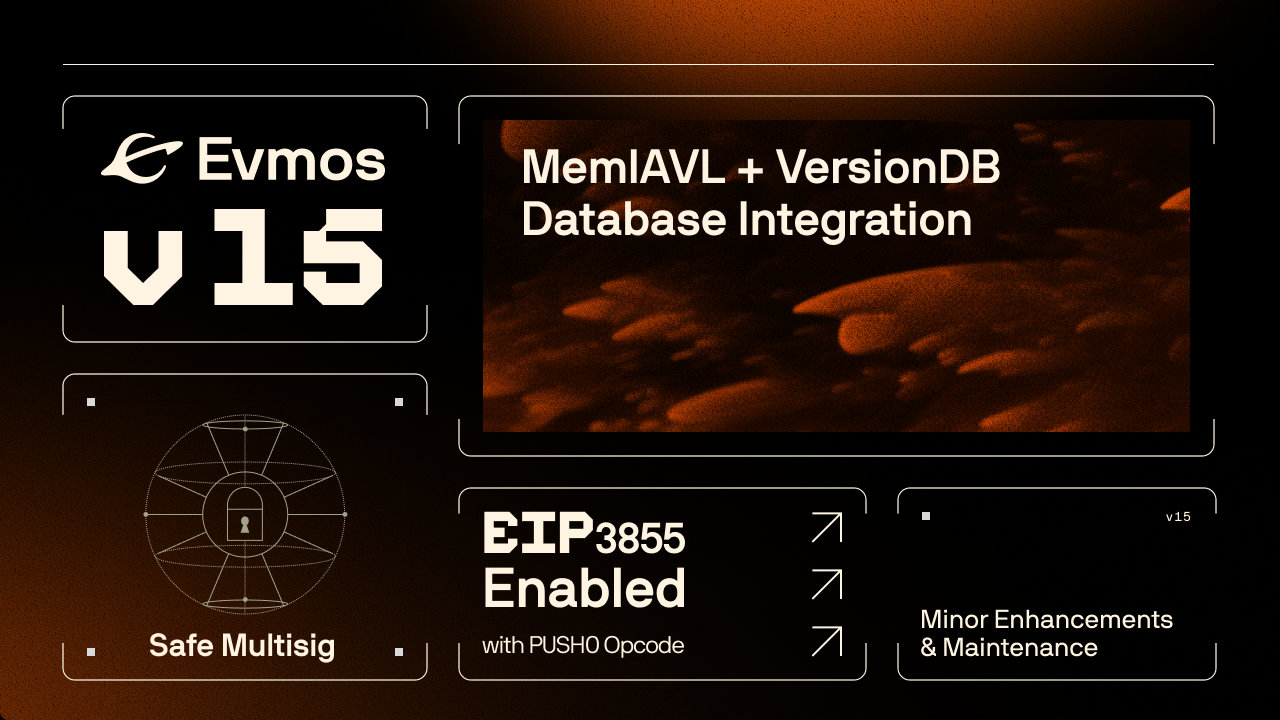 Evmos v15 release graphic