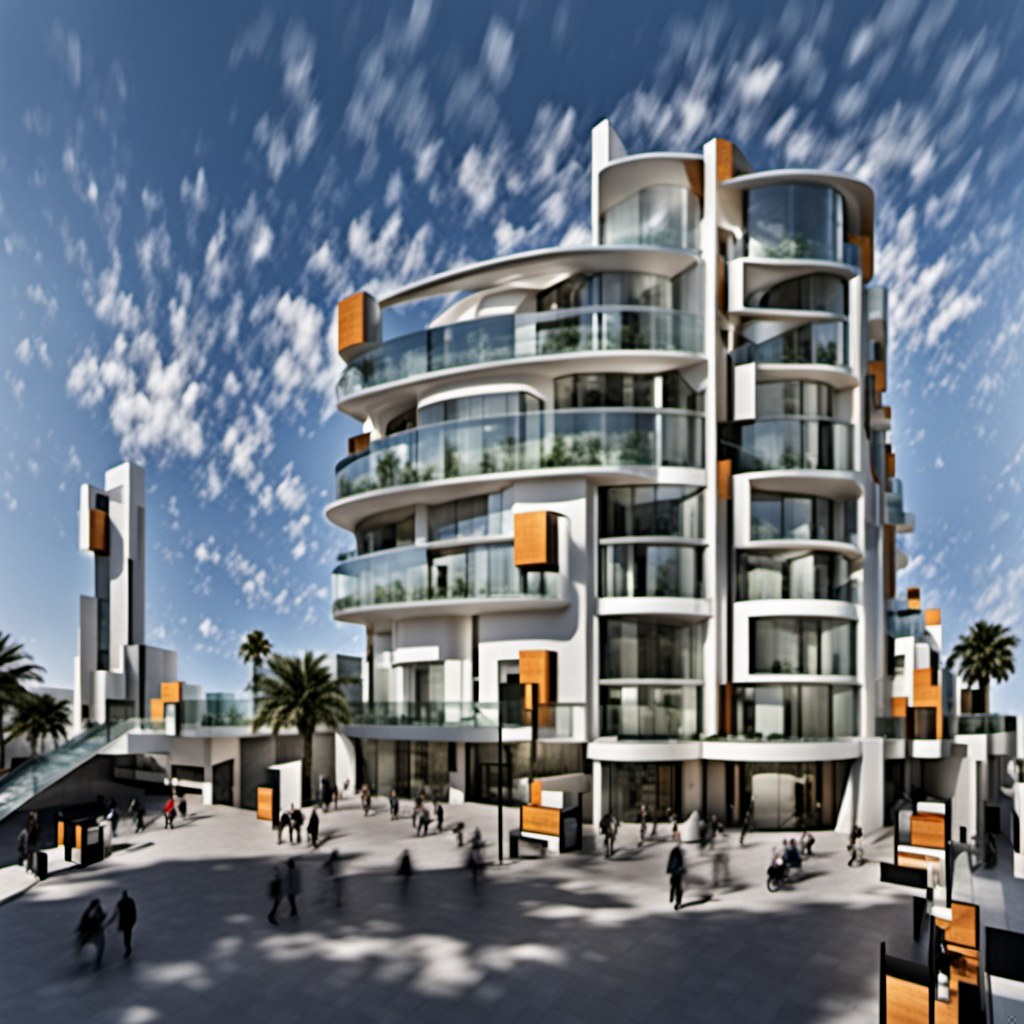 A ghost building through Stable Diffusion XL